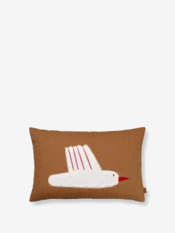 Bird Quilted Cushion Cover