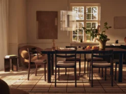 Boda Dining Chair - Upholstered Seat - Soft Bouclé
