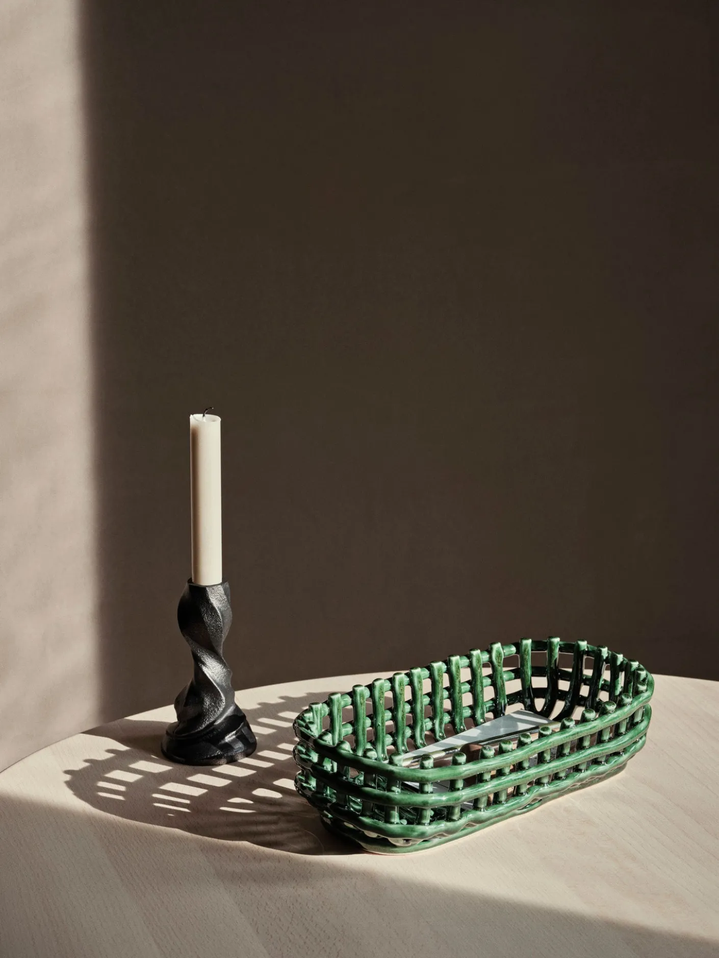 Ceramic Basket - Oval