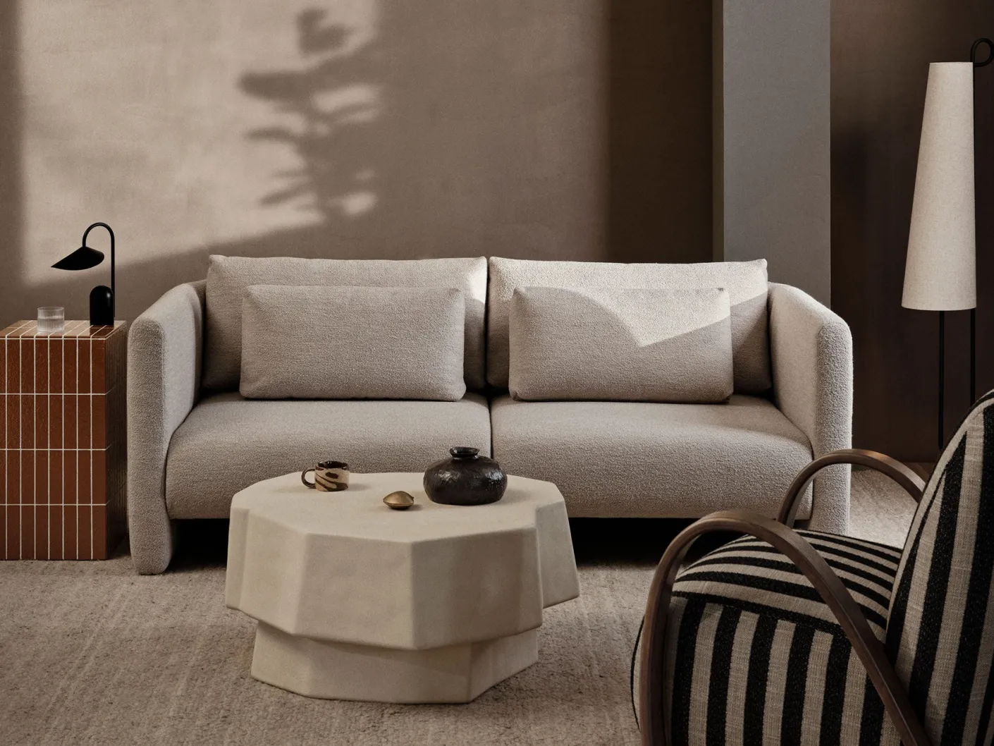 Dase Sofa Armrest Left - Soft Bouclé