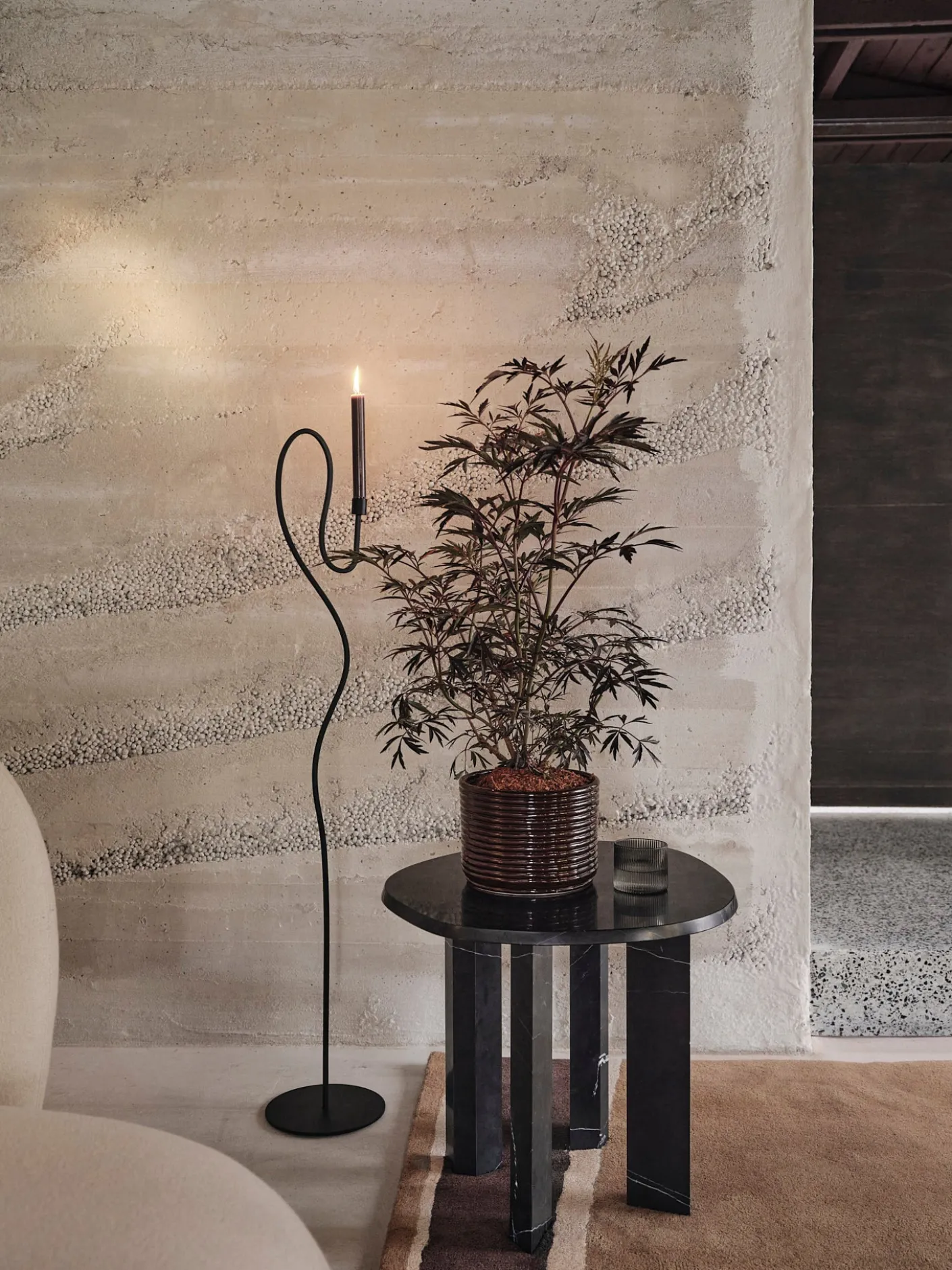Valse Floor Candle Holder